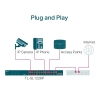 TP-LINK TL-SL1226P, 24 Port, Megabit, PoE 250W, 2 Port Combo Gigabit SFP, Yönetilemez, Rackmount, Switch