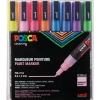 Uni-Ball Posca 0.9-1.3 Su Bazlı Poster Markörü Simli 8 Li