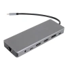 Vcom Cu4706 Type-c To Hdmı-2+dp+usb3.0-3+type C+usb2.0+rj45+sd2.0+tf2.0+pd+dc 3.5mm 13 İn 1 Çevirici