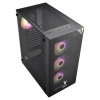 VENTO VG3400S Mid Tower, Siyah, Temperli Cam, RGB, ATX GAMING KASA (PSU YOK)