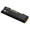 WD Black SN850X, WDS100T2XHE, 1TB, 7300/6600, Gen4, Soğutuculu, NVMe PCIe M.2 2280,  SSD