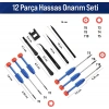 WORKPRO WP200531 12 Parça CR-V Elektronikçi Hassas Profesyonel Onarım Seti