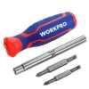 Workpro Wp221046 6-ın-1 Profesyonel Çok Fonksiyonlu Değişken Uçlu Tornavida Seti