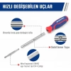 Workpro Wp221306 15-ın-1 Çok Fonksiyonlu Değişken Uçlu Profesyonel Tornavida Seti + Bel Askı Kılıfı