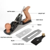 Workpro Wp252001 230mm Ahşap Saplı Profesyonel Marangoz Ahşap Rendesi