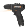 Worx Wx121 12volt/2.0ah Li-ion Çift Akülü Kömürsüz Profesyonel Şarjlı Darbeli Matkap + 5 Parça Aksesuar