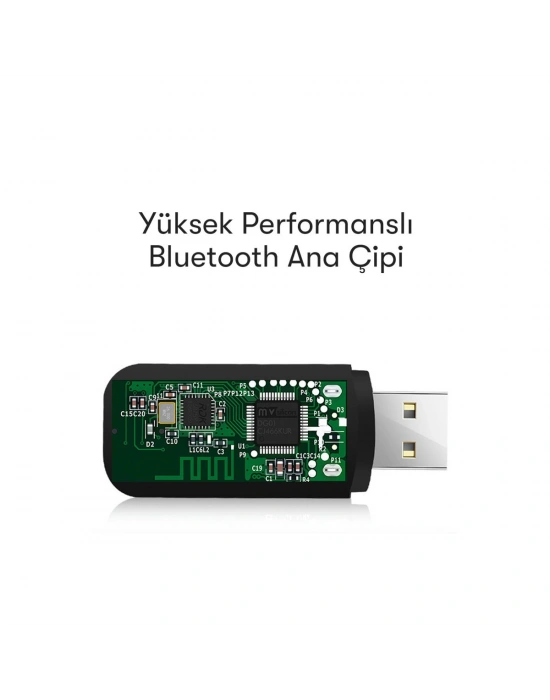 Earldom M22 Bluetooth 5.0 Usb Aux Dönüştürücü - Siyah