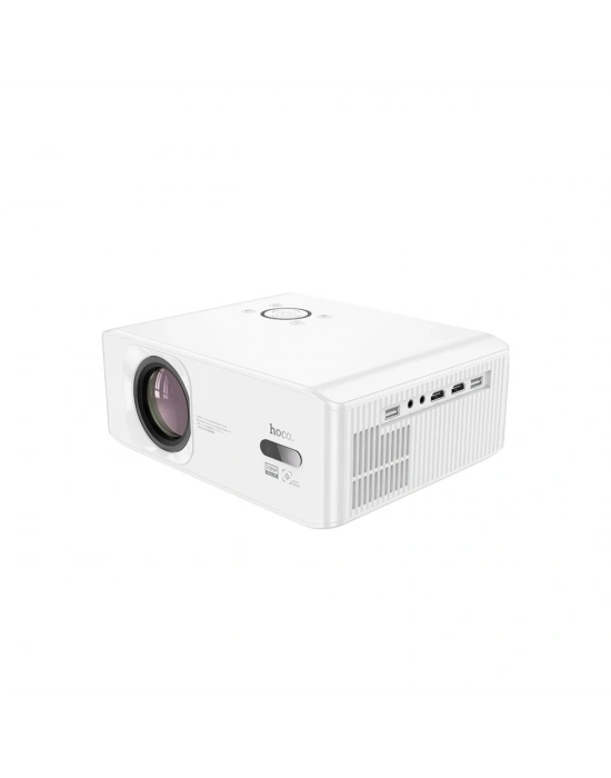 Hoco. DT3 Smart Elektrik Otomatik Odaklanma Özellikli 1080P Android Wifi Kablolu Projeksiyon Cihazı - Beyaz