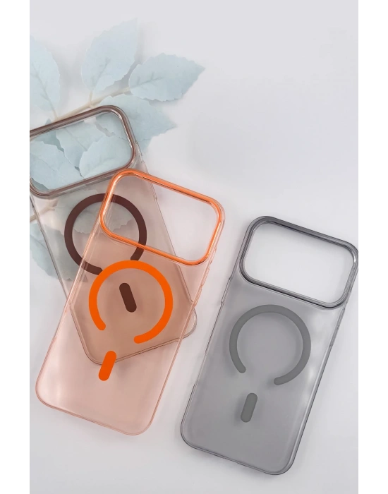 Joko Apple iPhone 17 Pro PC Blank Magsafe Kapak - Turuncu