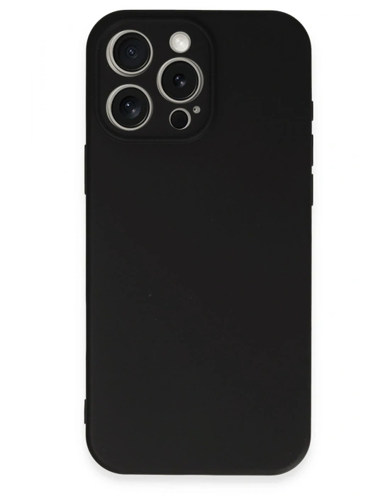 Newface Apple iPhone 16 Pro Kılıf First Silikon - Siyah