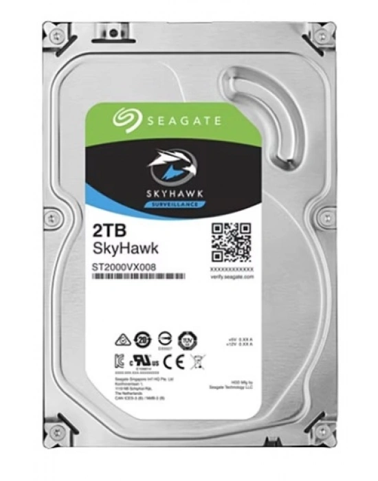 Seagate SkyHawk ST2000VX008 SATA 3.0 5900 RPM 3.5 2 TB Harddisk