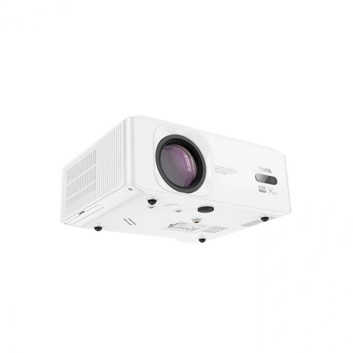 Hoco. DT3 Smart Elektrik Otomatik Odaklanma Özellikli 1080P Android Wifi Kablolu Projeksiyon Cihazı - Beyaz