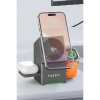 Earldom WC65 3in1 15W Telefon 2.5W Saat ve 5W Airpods İçin Kablosuz Şarj Standı - Gri