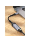 Hoco. UA26 Tak Çalıştır Type-C to RJ45 1000 Mbps Ethernet Dönüştürücü - Gri