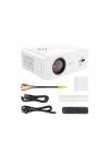 Hoco. DT3 Smart Elektrik Otomatik Odaklanma Özellikli 1080P Android Wifi Kablolu Projeksiyon Cihazı - Beyaz