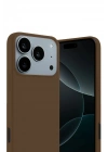 Newface Apple iPhone 17 Pro First Silikon - Kahverengi