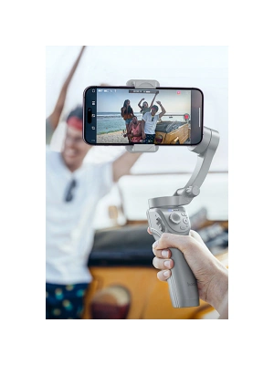 Hoco. K24 360 Derece Otomatik Yüz Takipli Tripodlu Akıllı Selfie Gimbal - Gri