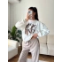 Cowboy Oversize Sweat - BEYAZ