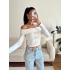 Aksesuar Detay Madonna Crop - BEYAZ