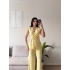 Kruvaze Tokalı Modal İkili Takım - SARI