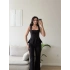 Premium Volanlı Pantolon Takım - SİYAH