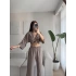 Bağlamalı Crop & Pantolon Takım - VİZON