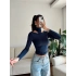 Balıkçı Çift Damla Crop - LACİVERT