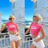 Barbie Crop T-shirt - PEMBE