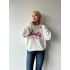 Barbie Los Angeles Unisex Oversize Sweatshirt-BEYAZ