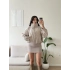 Bel Büzgü Oversize Bomber Ceket - BEJ