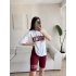 Brooklyn Taytlı Takım - BORDO