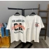 California Unisex Oversize T-shirt-BEYAZ