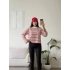 Çizgili Oversize Sweat - KIRMIZI