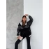 Complex Unisex Kapüşonlu Kolej Ceket-SİYAH
