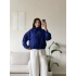 Dik Yaka Bengalin Ceket - SAKS MAVİSİ