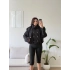 Dik Yaka Kuşaklı Trenç - SİYAH