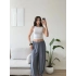 Dökümlü Balon Pantolon - GRİ