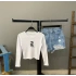 Drake Kaşkorse Crop Bluz-BEYAZ
