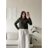 Düğmeli Çİft Cep Triko Hırka - HAKİ