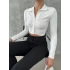 Düğmeli Polo Yaka Kaşkorse - BEYAZ