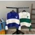 Düğmeli Polo Yaka W Oversize Sweat-BEYAZMAVİ