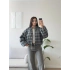 Ekose Bomber Ceket - SİYAH