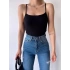 Fitilli Askılı Crop-SİYAH