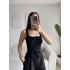 Fiyonklu Garnili Bluz - SİYAH