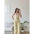Garnili Straplez İkili Takım - SARI