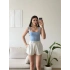 Halter Çıtçıtlı Bodysuit - MAVİ