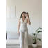 Halter Crop Pantolon Takım - BEYAZ