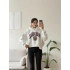 Harvard Fermuarlı Oversize Sweat - BEYAZ