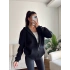 İçi Şardonlu Oversize Hırka - SİYAH