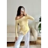 Kayık Yaka Yan Büzgü Bluz - SASRI